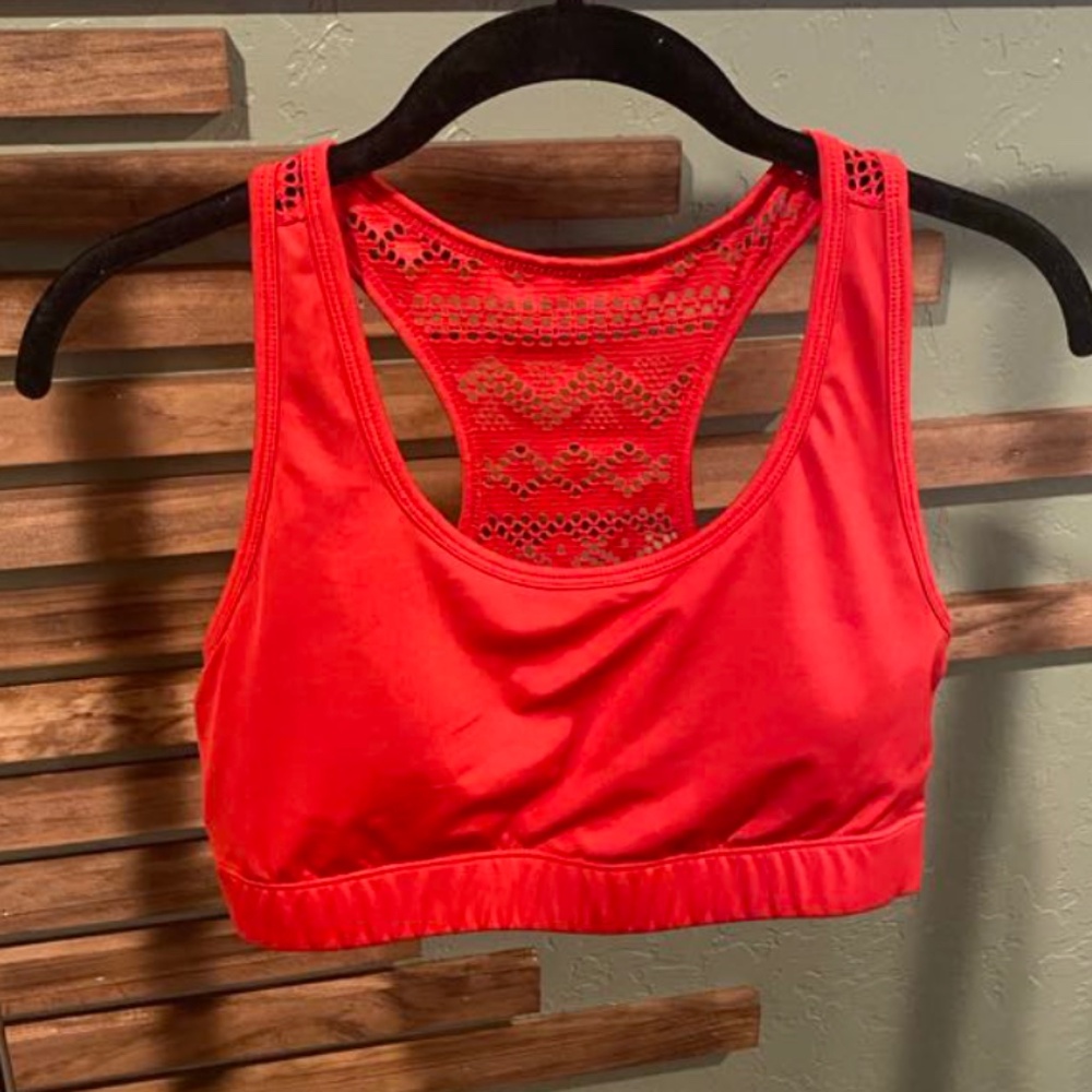 Red Zyia bomber bra